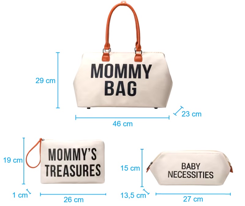 Mommy bag - rozměry